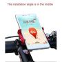 GUB Bike Phone Mount Holder,Bicycle Handlebar Phone Holder Mount Universal Adjustable Rotating Cradle Clamp for Mountain Bike Motorcycle,Fits for iPhone,Samsung Galaxy Android Phones (RED88)