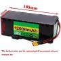 Wnicek 36V 12AH Ebike Battery Waterproof PVC Lithium Battery Pack with Charger and BMS Fit for 200W 300W 350W 500W Motor