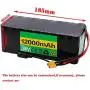 Wnicek 36V 12AH Ebike Battery Waterproof PVC Lithium Battery Pack with Charger and BMS Fit for 200W 300W 350W 500W Motor