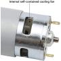 Ellbest DC 12V Mini Gear Motor High Torque Electric Micro 12000 RPM Speed Reduction Geared Motor Centric Output Shaft 45mm Diameter Gearbox