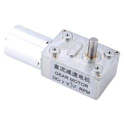 12V DC 2-100RPM Metal Gear Motor High Torque Turbine Turbo Worm Geared Reduction Electric Motor Worm Reducer