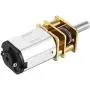 uxcell Micro Speed Reduction Motor DC 6V 200RPM with Full Metal Gearbox 0.18A Electric Gear Box Motor with 2 Terminals for DIY RC