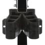 attwood 460-ADJ Adjustable Transom Saver, 36 to 60 Inches, Steel Construction, Rubber Pads, Corrosion-Resistant Black Finish