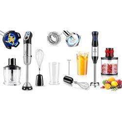 2 Set of 5 in 1Immersion Blender,Heavy Duty Copper Motor Hand Blender & Small Immersion Blender
