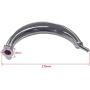 Sthus40mm Half Moon Silencer Muffler Exhaust Black For 49cc 60cc 66cc 80cc 2-Stroke Engine Motor Motorized Bicycle Bike