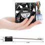 Upgraded Refrigerator Evaporator Fan Motor WR60X26866 Compatible with GE Refrigerator, Replacement WR60X26033 WR60X10341, WR60X10356, WR60X10357, WR60X24303, Upgrade Plug-in More Durable