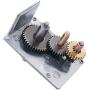 weideer DC 12V 45RPM Turbo Worm Geared Motor High Torque Micro 13mm Shaft Geared Motor with Screws JGY370-1245