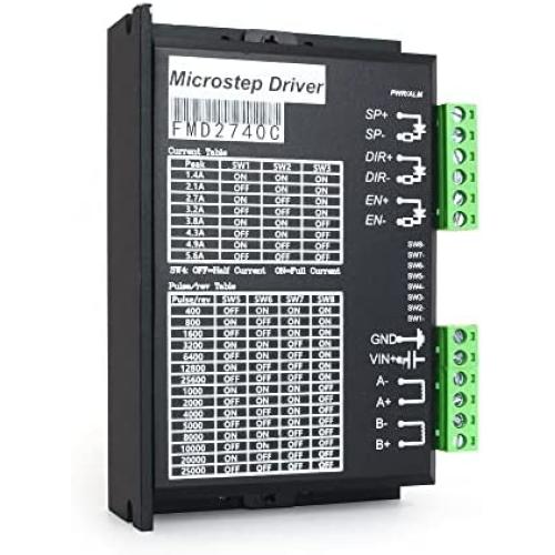FMD2740C CNC Stepper Motor Driver 18-50VDC 1.4-5.6A 256 microstep for Nema17 Nema23 stepper motor cnc router milling engraving machine