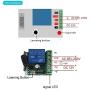 QIACHIP 433Mhz Universal Wireless Remote Control Switch DC 12V 1CH Relay Receiver Module RF Transmitter (2 Transmitters 2 Button+ 1 Receiver 1CH)