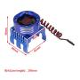 RC Motor Heatsink with 21000 RPM Cooling Fan, Aluminum Motor Radiator with RGB Brushless Engine Motor Heat Sink for 1/8 1/10 Car Truck Buggy SCX10, Tamiya ARRMA Axial TRAXXAS RC Car 4274 4268 Motor