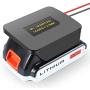 Power Wheels Adapter 14 Gauge Wires Connector For Black & Decker 20V / Porter Cable 20V Max Lithium Battery, Compatible Use with 7-70V 30A PWM DC Motor Speed Controller/Carded Inline 30A Fuse Holder
