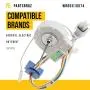 Moteur de ventilateur d'évaporateur WR60X10307 WR60X10074 - Compatible Hotpoint, GE - Pièces et Accessoires Réfrigérateur - Remplace AP3191003 EA304658 PS304658 - Producteur d'air frais amélioré pour réfrigérateur domestique.