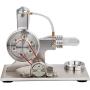 Sunnytech Hot Air Stirling Engine Motor Generator Colorful LED SC010-SC005