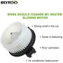 SCITOO AC Heater Blower Motors With Fan Motors fit for 2013 for Honda FIT, 2009-2012 for Honda FIT