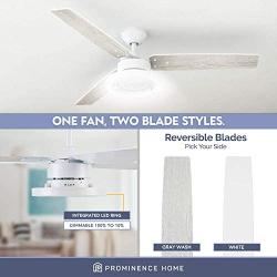 Prominence Home 51462-01 Orbis Ceiling Fan, 52, White