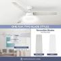 Prominence Home 51462-01 Orbis Ceiling Fan, 52, White