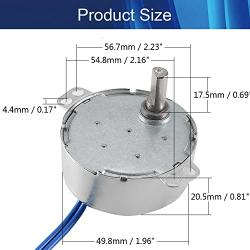 Jutagoss Synchronous Motor TYC-50 Single Flat Shaft Direction CCW, 4 Watt AC 110V 5-6 RMP, 1 Pcs