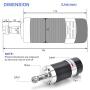 Daedalus CNC Brushless Spindle Motor Kit, 400w, ER11, 48V DC, 12000RPM