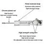 JQDML DIY Cycle Reciprocating Linear Actuator Motor DC 24, Adjustable Stroke 1.2“ to 6.5