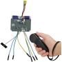 Keenso Electric Skateboard ESC Kit, Electric Four Wheels Skateboard Belt Motor Dual Drive Controller Remote Control Set