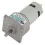 DC 12V/24V 35W Mini DC Gear Motor Metal Speed Adjustable Large Torque Motor CW/CCW(24V 300rpm)