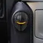 Mando The Mandalorian Star Wars Push to Start Button Cover, Car Ignition Button Cover, Car Start and Stop Button Decoration Ring, Anti Scratch Car Button Decoration Ring (Black)