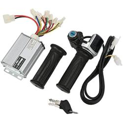 Motor Brushed Speed Controller, 36V 1000W ABS Aluminium Alloy 22mm 0.87in Speed Controller Throttle Grip with Locking Battery Display Throttle Twist Grip for Mini Bike for East China Big Surfing