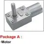 Moteur DC à Rétrécissement Xuulan Xianglaa - 6V 12V 24V 6-150RPM, Moteur DC à Rétrécissement Engrené, Blocage Automatique, Vitesse Réglable Inversible, (Vitesse (RPM) : 24V 30rpm, Tension (V) : Kit A)