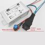 Abovehill DC Motor Speed Controller,9-60V PWM DC Motor Speed Controller Switch 20A,Forward-Brake-Reverse Switch Adjustable Potentiometer