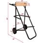 LEADALLWAY Outboard Boat Motor Stand Carrier Cart Dolly Storage Pro Heavy Duty Multi Purposed Engine Stand