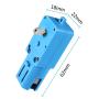 6PCS TT Gear Motor 1 : 90 Mini DC 6V Gear TT Motor with Metal Gears for Robot Smart Car DIY RC Toys Electric Motor Gearbox Blue