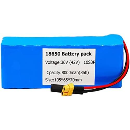 Jieoto 36V E-Bike Battery 8AH/ 14AH 500W High Power Rechargeable Lithium-ion Battery with 42V Charger Fit for 500W 350W 250W 200W Motor for Scooters Electric Tools Electric Tricycles