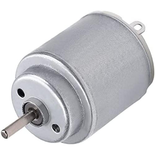 Fielect 1Pcs DC Motor 1.5-6V 5000-20000RPM Micro Motor Mini Motor Electric Motor Round Shaft for RC Boat DIY Airplane Toys Model DIY Hobby