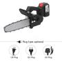 JMG 12-Inch Powerful Chainsaw with Box, 21V Cordless Electric Chain Saw Brushless Motor Auto-Tension for Tree Branch Wood Cuttingd Cutting