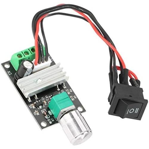 FTVOGUE FTVOGUE PWM Motor Speed Control Reversible Controller Regulator with Switch DC 6V 12V 24V,Automated Industry