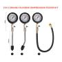 8PCS Compression Tester Kit 0-300 PSI Petrol Gas Engine Cylinder Pressure Gauge Automotive Tool for Motorcycle Car Truck
