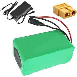 Jieoto 48V Electric Scooter Lithium Battery Pack 10Ah 13S 3P E-Bike Li-ion Battery for 250W 350W 500W 750W 1000W Motor with Charger Fit for Electric Bicycle Electric Scooter Tricycle