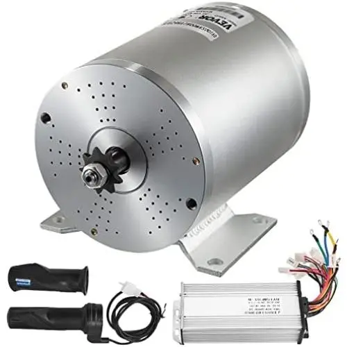 Kit Moteur DC Sans Balais 1800W 48V 4500tr/min avec Régulateur de Vitesse 32A et Poignée d'Accélération pour Karts, VTT, Scooters Électriques Kit Moteur DC Sans Balais 1800W 48V 4500tr/min avec Régulateur de Vitesse 32A et Poignée d'Accélération pour Karts, VTT, Scooters Électriques