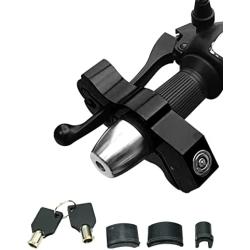 Motorcycle Throttle Lock, Universal Heavy Duty Motorcycle Grip Handlebar Lock Fit for Motorbike Sports Bikes Scooter Mopeds ATVs Black