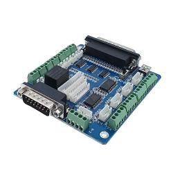 USB 5 Axis CNC Breakout Board MACH3 Drive Board Interface Adapter Stepper Motor Driver Controller