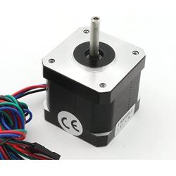 5Pcs Nema 17 Stepper Motor 40mm 64oz-in 45Ncm 1.7A 1.8 degree 2 phase with 1M 4-pin Cable & Connector Bipolar 42 stepping motor for 3D Printer Hobby CNC Router Machine 17HS4401J