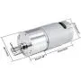 uxcell 24V DC 320 RPM Gear Motor High Torque Electric Reduction Gearbox Eccentric Output D Shaft
