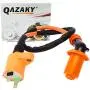 QAZAKY Performance Ignition Coil for GY6 50cc - 90cc 110cc 125cc 150cc 4-stroke Engine Motorcycle Scooter ATV Go Kart Moped Quad Pit Dirt Racing Bike QMJ157 QMI157 QMJ152 QMI152 Roketa Sunl Baja Kymco