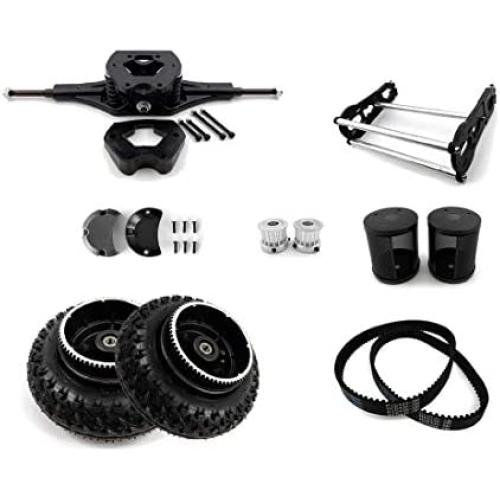 L-faster Components for Mountain Skateboard Without Motor Off-Road Skateboard Belt Drive Motor Bracket Trucks with Protect Cover