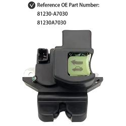 Auztto Tailgate Trunk Latch Lock Actuator Motor Replace 81230-A7030 81230A7030 for Kia Forte 2014 2015 2016 2017 2018 2019 2020