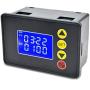 Taidacent Delay Timing On Off Time Relay Module 0000~9999s Digital Timer Delay Relay DC12V DC24V AC220V Control Switch LCD Digital Display Timer Relay (DC12V 240W)