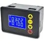 Taidacent Delay Timing On Off Time Relay Module 0000~9999s Digital Timer Delay Relay DC12V DC24V AC220V Control Switch LCD Digital Display Timer Relay (DC12V 240W)