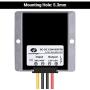 Golf Cart 48V to 12V Converter DC Voltage Buck Reducer Transformer Voltage Regulator IP68 with Fuse for Yamaha Club Car EZGO (240W 20A)