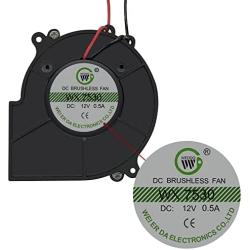 GOOSH DC BRUSHLESS Fan Blower with Lights for Inflatable Decorations Replacement 12V/0.8A Model 9733 (9733-0.8A-Light)