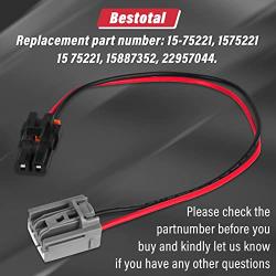 Bestotal Blower Motor Resistor Harness, 15-75221 22957044 1575221 Blower Motor Wiring Harness, Blower Motor Resistor Connector - Compatible with GMC Sierra Yukon XL Chevy Tahoe Suburban Hummer H2